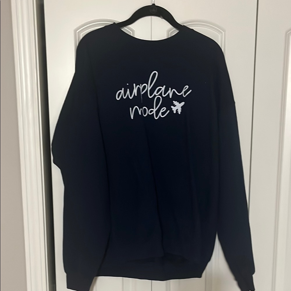Airplane Mode Black Sweater